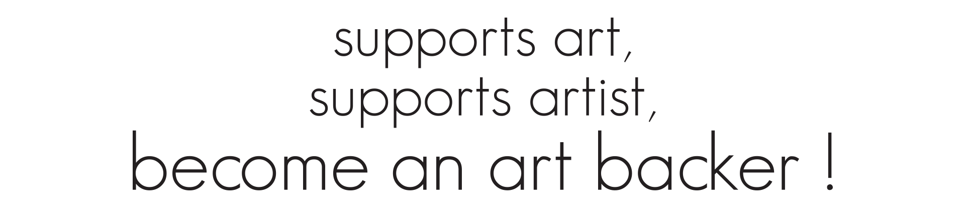 support art support artist become an art backer